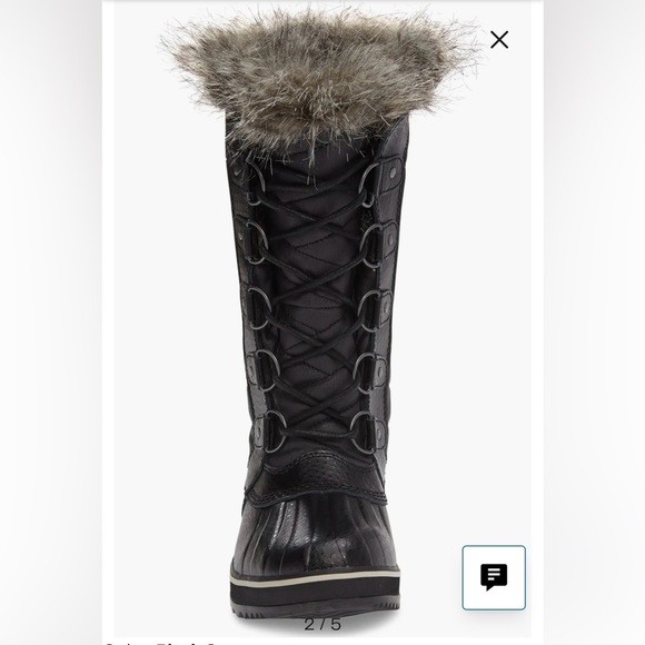 NIB Sorel Tofino II Women's Quilted Black/Stone Waterproof Winter Boots, 8.5M - Picture 2 of 8
